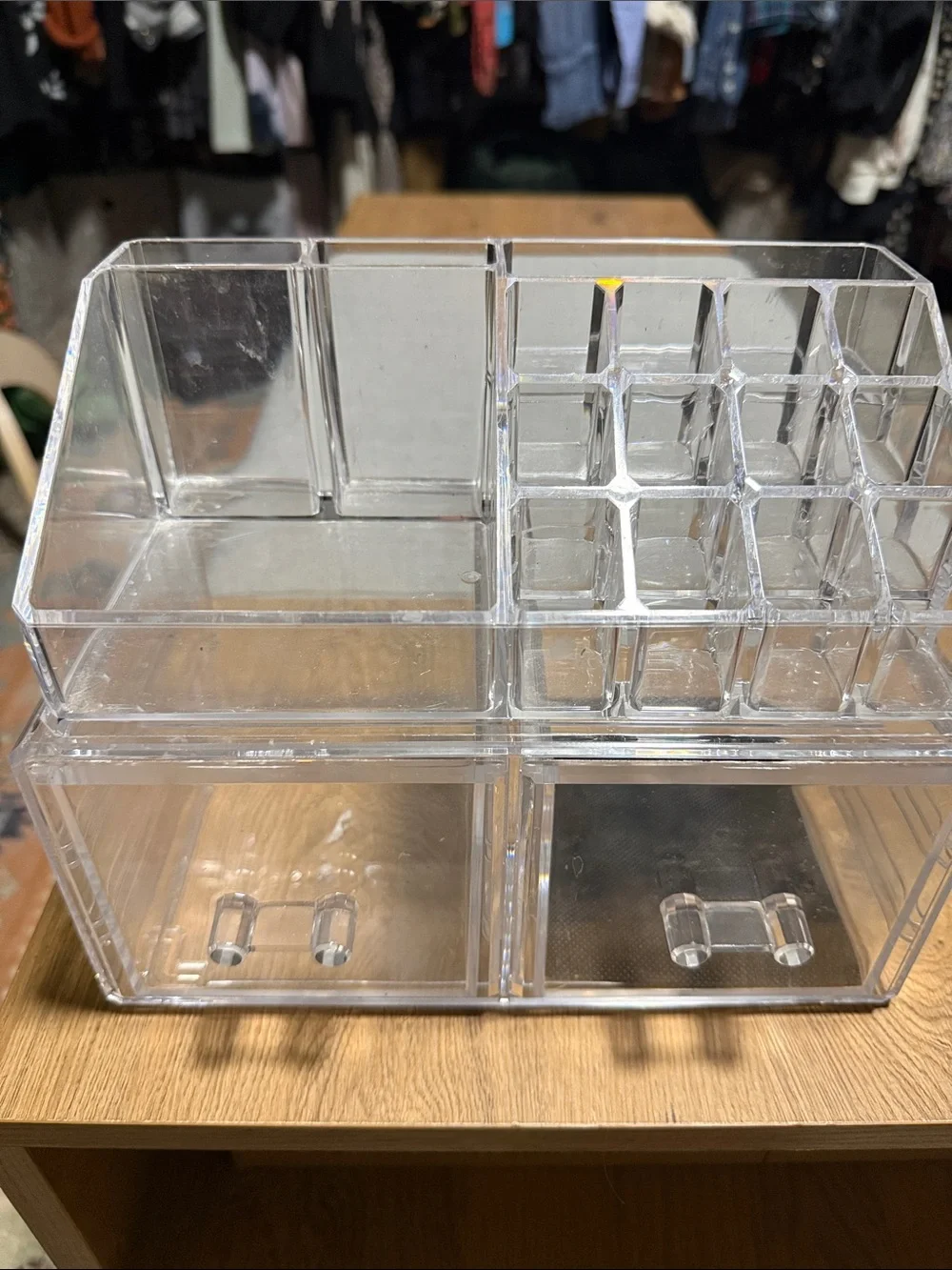 Clear Acrylic Makeup and Jewelry Organizer - Transparent Home Storage